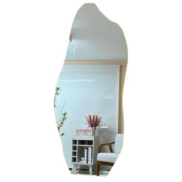 Imagem de Espelho De Corpo Inteiro Com IluminaçãO | Para ChãO Ou Parede | Ideal Para Quarto, Sala E Hall(LUZ QUENTE BATERIA,60x40)