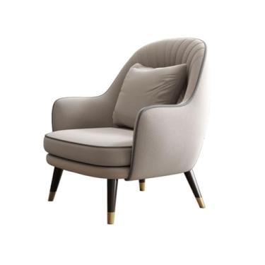 Imagem de URGDWEKJY Sofá cadeira estilo nórdico sofá único escritório hotel área de descanso sofá cadeira estudo varanda sofá cadeira sofá preguiçoso sala de estar sofá