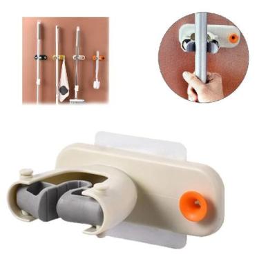 Imagem de Suporte vassoura rodo parede adesivo porta multifuncional 2 - Multicoi