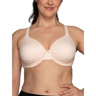 Imagem de Vanity Fair Sutiã feminino completo com renda, tecido elástico em 4 direções, bojos levemente forrados até DD, Champanhe, 40DD