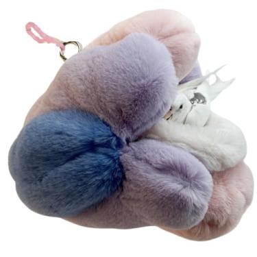 Imagem de Ninho de papagaio colorido pele de coelho sintética inverno quente engrossada rede suspensa cama de pássaro cabana aconchegante para periquitos, calopsitas, conures, caiques, quakers, pombinhos (rosa