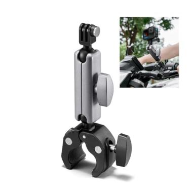 Imagem de Suporte de câmera com braçadeira com braço mágico de cabeça esférica de 360°, acessórios de suporte para câmeras esportivas compatíveis com Insta360 X5 X4/GoPro/DJI OSMO 360, padrão de 1/10.2 cm (base