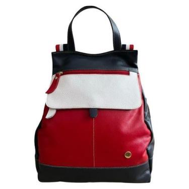 Imagem de Bolsa Mochila de Couro Feminina Lindíssima Original Passeio Luxo - Gai