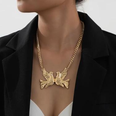 Imagem de Colares de flores douradas para mulheres, colar com pingente grande, boêmio, flor, cordão, bijuteria