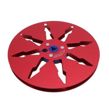 Imagem de Generic Carretel de Fita de Som Preciso de 1/4 7 Polegadas para Substituição Ideal de Liga de Alumínio Revox para NAGRA, Studer Revox, Peças de Máquinas de Carretel Aberto (Vermelho)