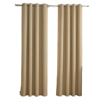 Imagem de Cortina Oxford Para Sala 3,00x2,50m Ideal Para Sala ou Quarto (BEGE)