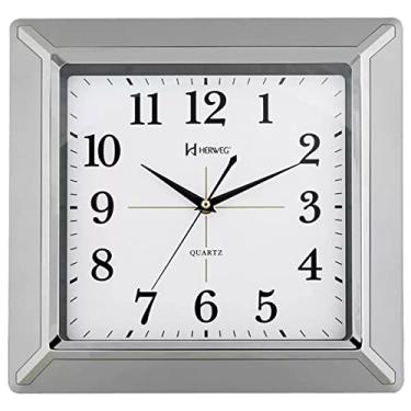 Imagem de Relógio de Parede Quartz Prata Metalico