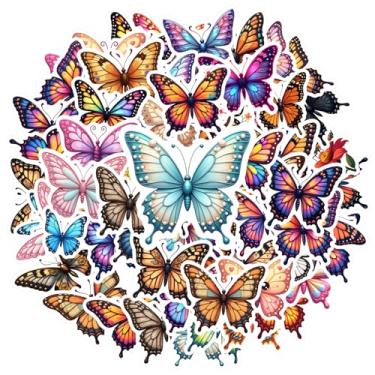 Imagem de 50 peças de borboleta, natureza, colorido, animal, adesivos, borboleta, colorido, para notebook, bagagem, copo de celular, faça você mesmo, celular, guitarra, notebook, mala de viagem