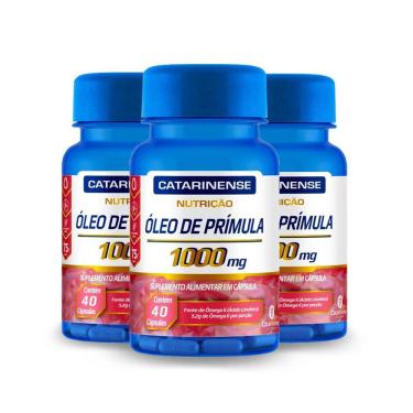 Imagem de Kit 3 óleo De Prímula 1000mg - Catarinense 40 Cápsulas