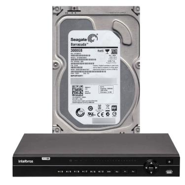Imagem de Dvr Intelbras 32 Canais Mhdx 1232 Com Hd De 3tb Instalado