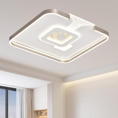 Imagem de Luminária de Teto LED 90W - 3 Cores Ajustáveis 3000K/4000K/6000K, Espectro Completo, Sem Cintilação, Proteção Ocular, Bivolt, Ideal para Luminária de Teto para Sala, Quarto e Plafon para Cozinha