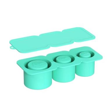 Imagem de Bandeja de cubo de gelo para copo de gelo, moldes de silicone para cubos de gelo com tampa e caixa para coquetéis gelados, uísque, bebidas, café, máquina de gelo fácil de encher e liberar, D