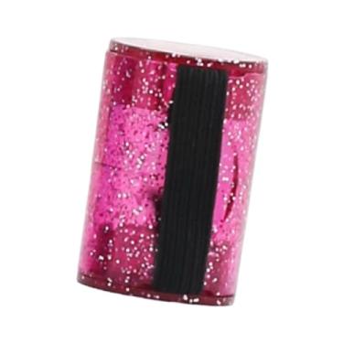 Imagem de KiBcsLic Chocalho de dedo para guitarra, chocalho de dedo, de dedo musical para tocar ukulele, bandolim, banjo, performance de palco, Vermelho