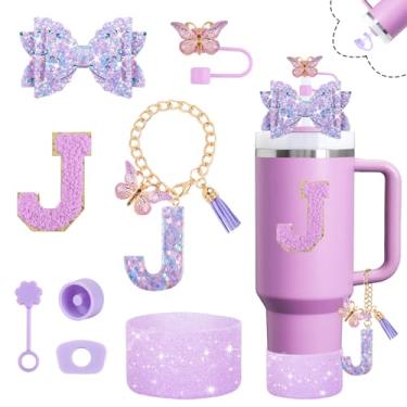 Imagem de Acessórios de copo para copo Stanley Cup 850.5 g 1,134.0 g copo com alça, incluindo decoração de arco de palha (J)