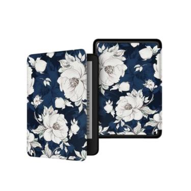 Imagem de Akacy Capa com estampa pintada para Kindle paperwhite 15.2 cm 11th Case, leve e segura para água, capa protetora dobrável geração 2022/2024 versão (20)