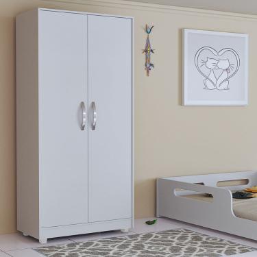 Imagem de Guarda-Roupa Compacto 2 Portas Pequeno Quarto Solteiro