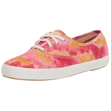 Imagem de Keds Tênis feminino Champion de lona com cadarço, Rosa/laranja, 34