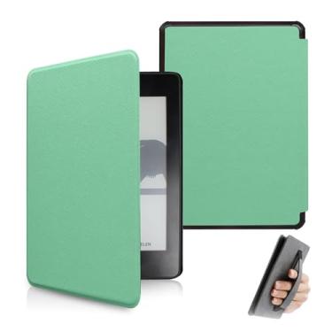 Imagem de Yzlvigrous Capa de Padrão Cruzado para Kindle Paperwhite 10ª Geração 2018, Cobertura Ultra Fissa PU de 6 Polegadas com Sono Automático e Acordar, Design de Correia Manual, Modelo: PQ94WIF