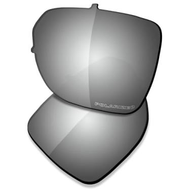 Imagem de SAUCER Lentes de reposição premium para óculos de sol Oakley Castel OO9147 High Defense - Metal cromado polarizado