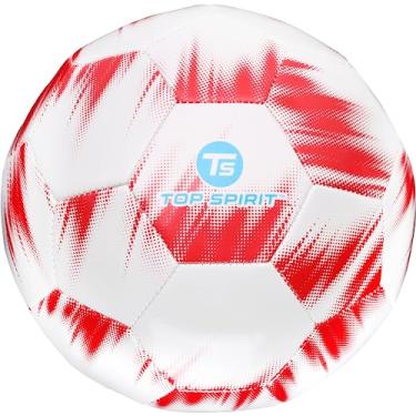 Imagem de Top Spirit Bola de futebol tamanho 5, futebol de treinamento esportivo para jogadores recreativos de futebol jovens e adultos, meio tom quebrado