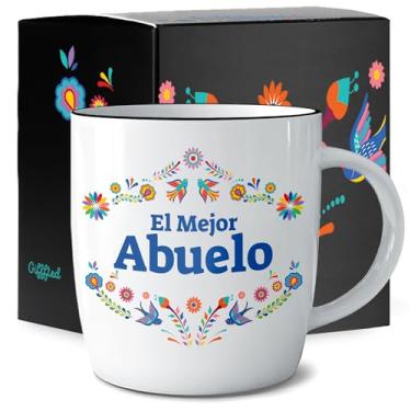 Imagem de Triple Gifffted World's Best Grandpa Caneca de Café, El Mejor Abuelo Presentes Ideias em Espanhol para o Natal Dia dos Pais, Aniversário Navidad, Regalos Para Dia Del Padre, Taza Abuelos Abuela Copo