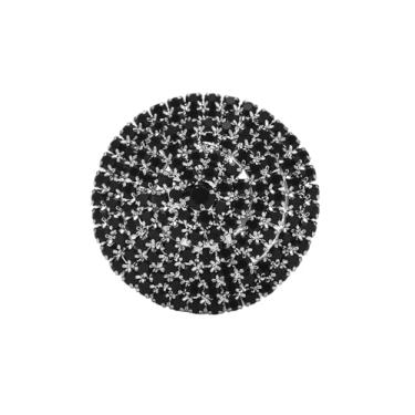 Imagem de Anel aberto grande redondo de zircônia cúbica para mulheres com cristais brilhantes para casamento, compromisso, ajustável, confortável, ajuste confortável, joia delicada para festa de coquetel para