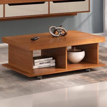 Imagem de Mesa De Centro 90cm Para Sala Tamburato 50mm Kael Cinamomo A09 - Mpozenato