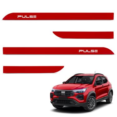 Imagem de Jogo de Friso Lateral Pulse 2021 a 2024 Vermelho Montecarlo