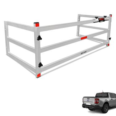 Imagem de Extensor de Caçamba Maverick 2022 a 2025 Divisor ED Prata