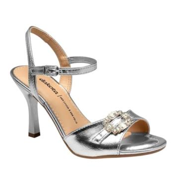 Imagem de Sandália Feminina Salto Fino Alto Festa Elegante Dakota Y9772 (Prata, BR, Adulto, Numérico, 36)