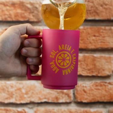 Imagem de Caneco de Vidro Jateado 320ml – Power Solar