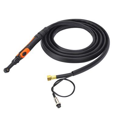 Imagem de Garosa Cabeça de Válvula Flexível Ergonômica da Tocha de Soldagem TIG para Ambientes Curvos Estreitos DC 110A AC 90A Com Interruptor Plug-in de Resfriamento de Ar