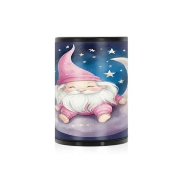 Imagem de Wassud Cinzeiro de carro de liga de alumínio elfo iluminado pela lua com tampa cinzeiro de carro à prova de cheiro à prova de vento cinzeiro de viagem para SUV, caminhão, escritório, casa