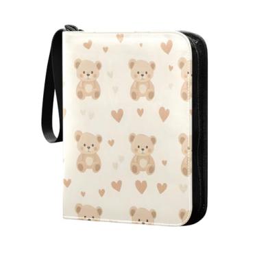 Imagem de Wassud Adorável fichário com 4 bolsos para cartões colecionáveis com 400 cartões padrão à prova d'água TCG CCG MTG álbum presentes para colecionadores, meninos e meninas