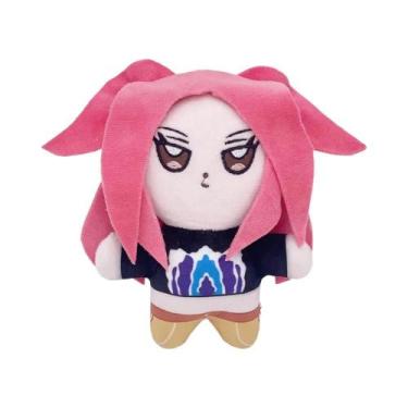 Imagem de Boneco De Pelúcia Tigre Roxo Anime Kpop Caçador De Demônios Com Chapéu