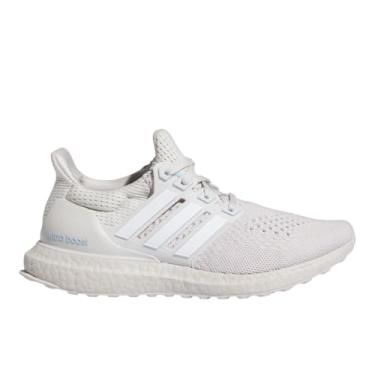 Imagem de adidas Ultraboost 1.0 Sustain Tênis feminino, Cinza/branco/azul, 6 Wide