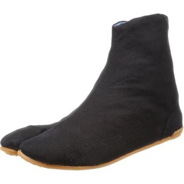 Imagem de RIKIO Bolsa masculina, tabi, festival, sensação de ajuste, almofada de ar, canteiro de obras, 5 peças, preta, 29 cm, Preto, 13 Wide Women/11.5 Men