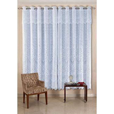 Imagem de Cortina de Renda - Quarto e Sala - Brisa - Branco - 3,50m x 2,60m - P/Varão - Cortilester