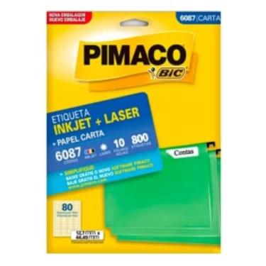 Imagem de Etiqueta adesiva laser/inkjet carta 6087 pimaco