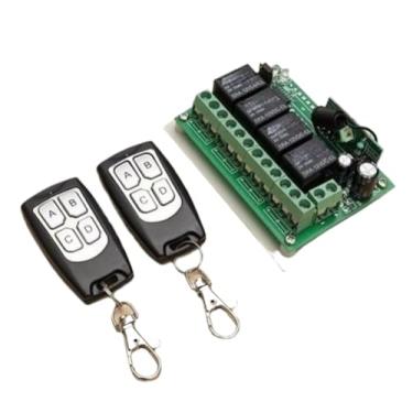 Imagem de Módulo de interruptor inteligente com micro USB 5V, relé de 4 canais, controle de circuito 2200W/10A, controle remoto de montagem na parede, WiFi e RF 433MHz, tensão operacional de 36V, sem