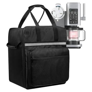 Imagem de Tnfeeon Máquina de Sorvete Bolsa de Transporte Fabricante de Sorvete Caso de Viagem Calor-saco de Armazenamento de Pano Oxford e Fabricante de Saque Macio de 30oz (BLACK)