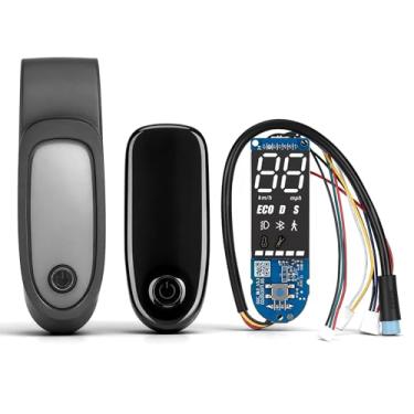 Imagem de GYL Acessório de painel de scooter compatível com scooter Segway Ninebot F20 F25 F30 F35 F40 F60, placa de circuito do painel de exibição da placa-mãe com capa de plástico e capa à prova d'água