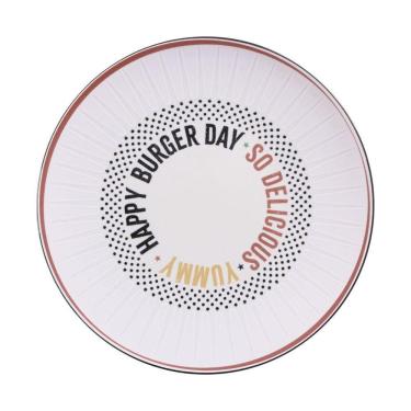 Imagem de Prato Raso Tramontina Chicago Em Porcelana Decorada 25 Cm