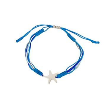 Imagem de DATOA Pulseira azul surfista de praia para mulheres e homens, ajustável, impermeável, feita à mão, trançada, joia de verão, 7, Metal, Sem Pedra Preciosa