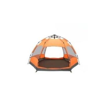 Imagem de Tenda De Campismo, Com Capacidade Para 5-8 Pessoas - VentilaçãO Otimizada, PortáTil E ImpermeáVel(Laranja)