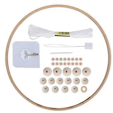 Imagem de HEEPDD Kit de Sinos de Diy, Contas de Madeira, Enfeites Artesanais Com Pintura Segura para Decoração de Casa, Presente de Parede de Berço