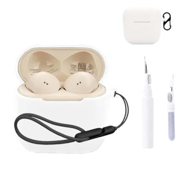 Imagem de Capa aberta para Sennheiser Accentum, capa protetora para fone de ouvido NOUKAJU (com mosquetão + cordão + caneta de limpeza) à prova de quedas, à prova de choque, à prova de poeira, capa para