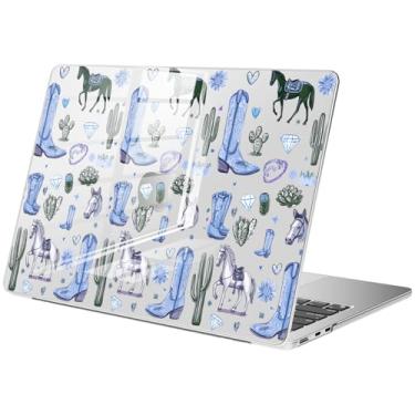 Imagem de BlHMCASE Compatível com MacBook Air de 13,5 polegadas M4 M3 M2 2025-2022 A3240 A3113 A2681, capa rígida protetora de cowboy ocidental para MacBook Air 13.6