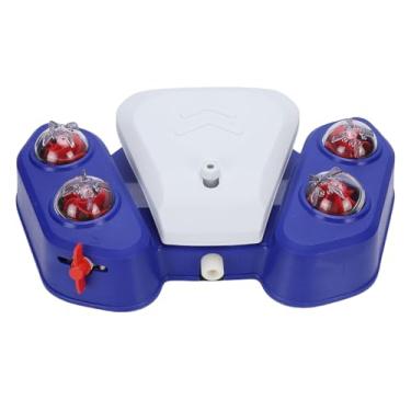 Imagem de Depisuta Fonte de água para Cães Ao Ar Livre, Patas Ativadas para Cães, Dispensador de água para Brincar Com Aspersor, Saída Ajustável, 4 Furos de Chuveiro, Brinquedo de Resfriamento (Azul)