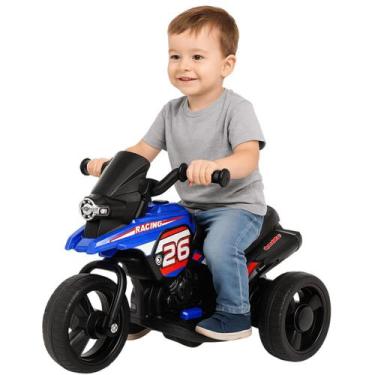 Imagem de Moto Elétrica Infantil Bang Toys Neon Sprint Azul 6V